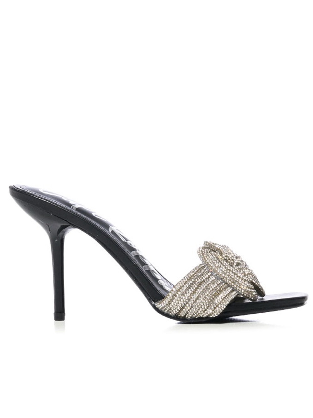 NWT CAPE ROBBIN Flynn Rhinestone Knot Embellished Heels Size 9 - Picture 3 of 8